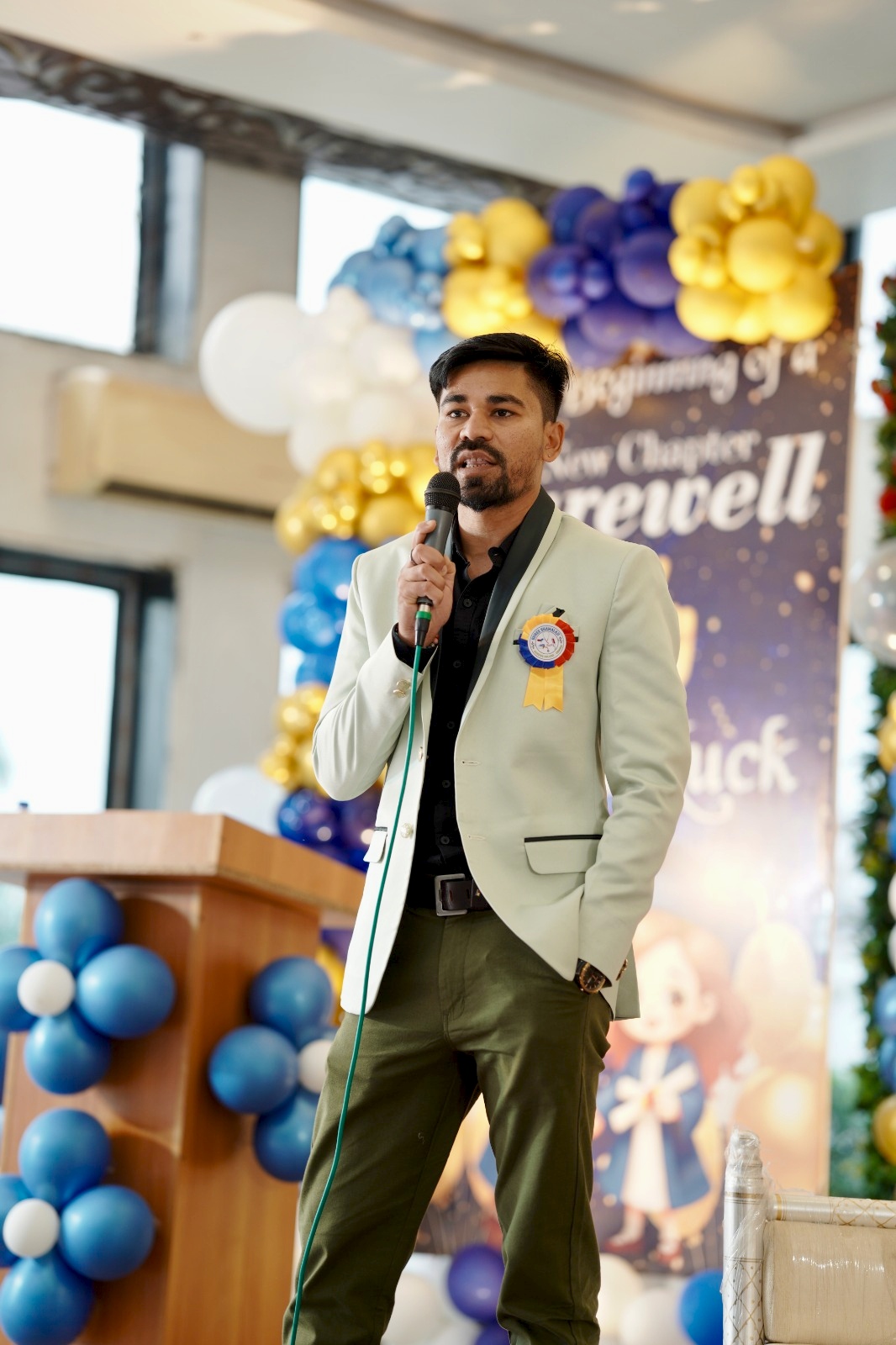 Chirag Patel speaking at a live event